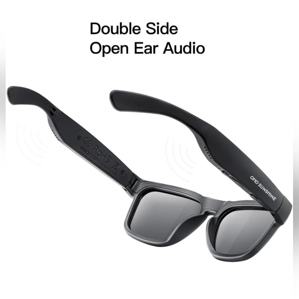 OhO Smart Glasses,Polarized with Bluetooth Speaker,Voice Control.
